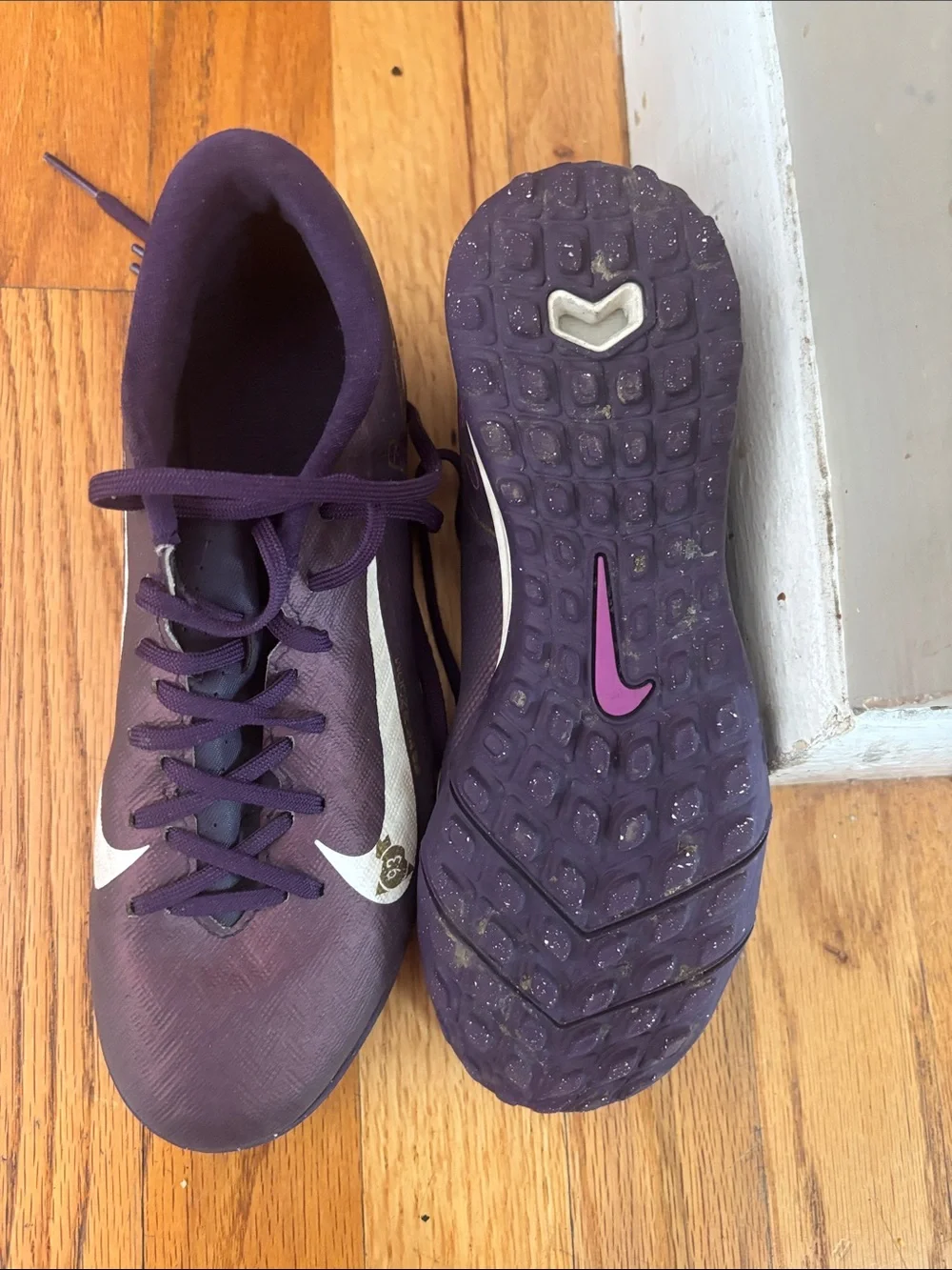 Nike KM kids Deep Purple Athletic Turf Soccer
